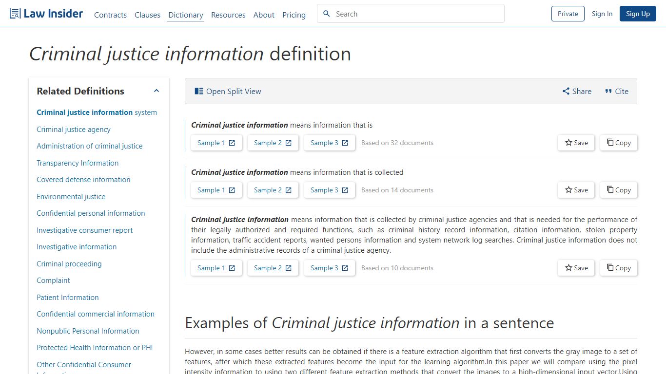 Criminal justice information Definition | Law Insider